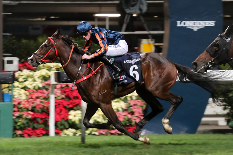 Pierre-Charles Boudot gets the final leg of the LONGINES International Jockeys Championship aboard Bank On Red (No.6) Pierre-Charles Boudot gets the final leg of the LONGINES International Jockeys Championship aboard Bank On Red (No.6)