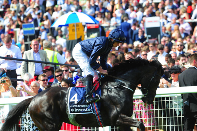 Cliffs Of Moher running in the Investec Derby (Group 1)
