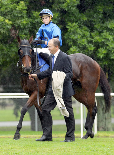 Endean Rose with trainer Iain Kennedy