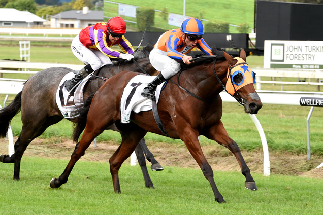 Melody Belle winning the Manawatu Sires Produce Stakes