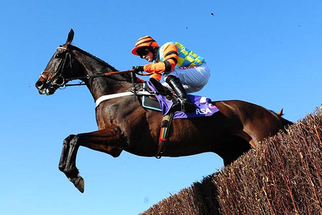 Might Bite winning the RSA Novices' Chase (Grade 1)