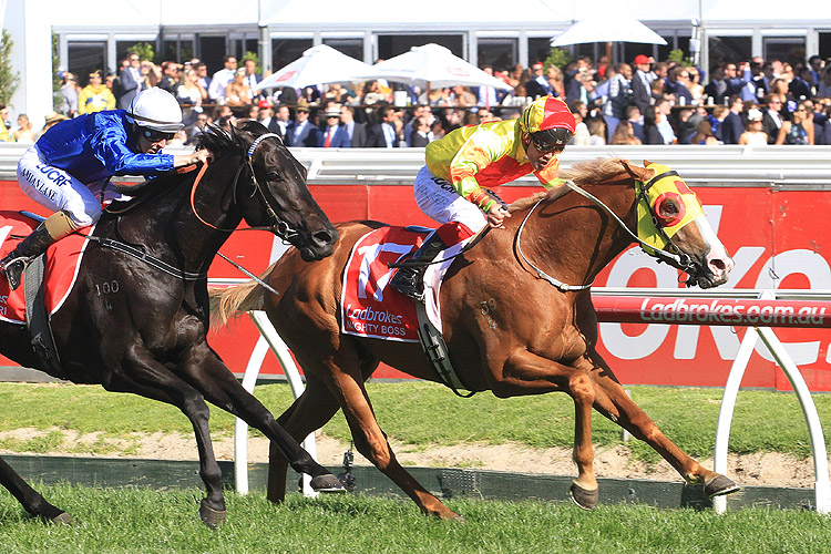 Mighty Boss lands a surprise blow in the Guineas.