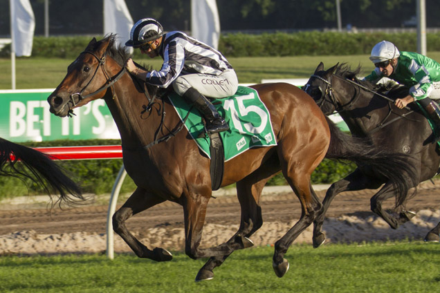 Waking Moment winning the Adrian Knox Stakes