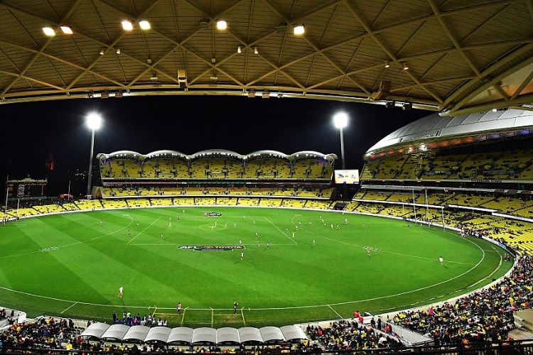 Pictorial view of the Adelaide Oval Cricket Ground.