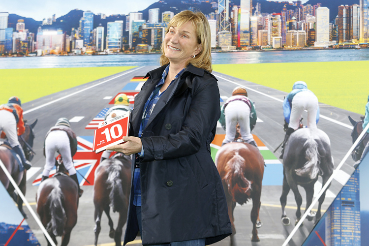 LONGINES Hong Kong Cup Owner Barbara Keller draws Gate 10 for her British runner Blond Me.