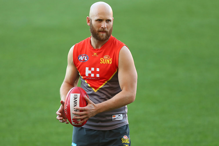 GARY ABLETT during a Gold Coast Suns AFL training session at Metricon Stadium in Gold Coast, Australia.