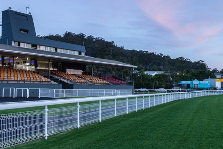 Gosford Racecourse  is located 70km north of Sydney on the NSW Central Coast and is the home of the Gosford Race Club.<br/><br/>Gosford racecourse is a unique triangular design of 1710m circumference with a long back straight run from the 1200m start before a tight ‘horseshoe’ turn from the 600m and short home straight of only 250m.<br/><br/>Racing on the current Gosford racecourse began in 1913. Gosford Race Club is recognised as one of the leading provincial racing venues in Australia, conducting more than 20 meetings each year.<br/><br/>Feature events conducted at Gosford racecourse are around the Christmas/New Year period. They include the Gosford Gold Cup, Belle of the Turf Stakes, Gosford Guineas and Takeover Target Stakes that was formerly known as the Pacesetter Stakes. ...