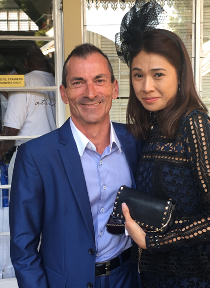 Robbie Fradd with wife Natalie.