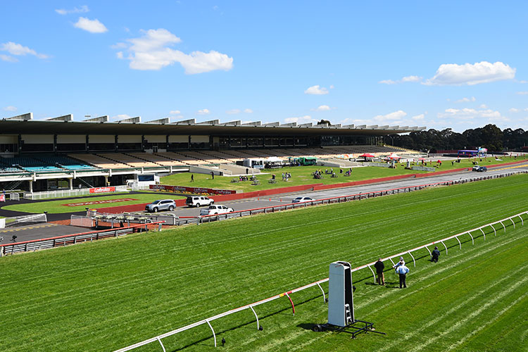 Sandown racecourse is the second most significant of the courses that the Melbourne Racing Club utilises.<br/><br/>Sandown has two tracks which effectively part at the end of the back straight and re-join into the home running.<br/><br/>The extended course is known as the Hillside track and the older, traditional one is the Lakeside course.<br/><br/>Sandown has for many years been the ‘workhorse’ of the Victorian industry hosting many midweek cards each season.<br/><br/>Opened in 1965, it is situated around the Springvale area of the City of Greater Dandenong....