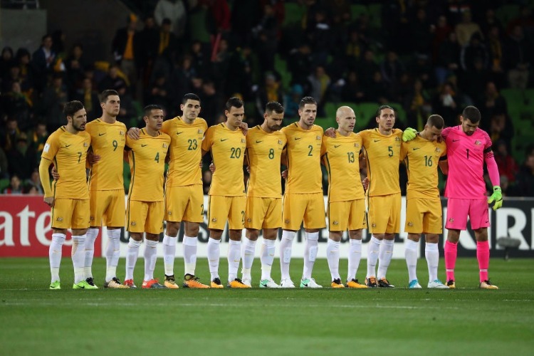 SOCCEROOS during the FIFA World Cup Qualifier match.