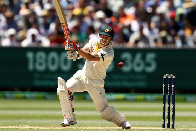 DAVID WARNER of Australia bats during the Fourth Test Match of the 2017/18 Ashes series at MCG in Australia.