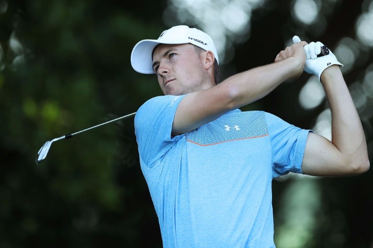 JORDAN SPIETH of the United States plays during the 2017 Australian Golf Open in Sydney, Australia.