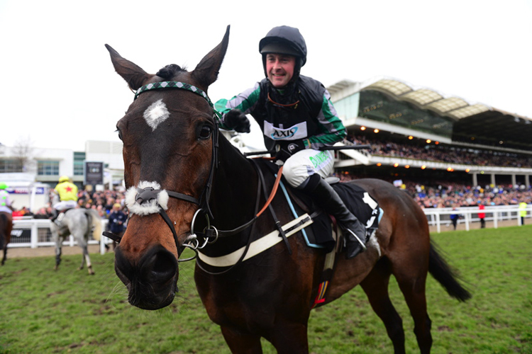 Altior winning the Betway Queen Mother Champion Chase (Grade 1)