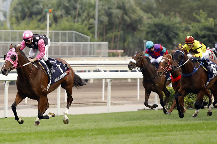 BEAUTY GENERATION demolishes a top-class field to take the LONGINES Hong Kong Mile.