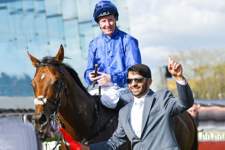 BENBATL after winning the Ladbrokes Stakes during Melbourne Racing at Caulfield in Melbourne, Australia.