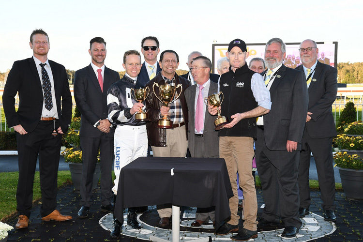 Nick Vass with the Wyong Cup trophy