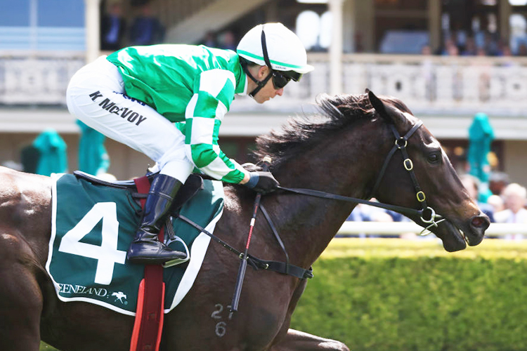 CATCH ME winning the Keeneland Gimcrack Stakes during Sydney Racing at Royal Randwick in Sydney, Australia.