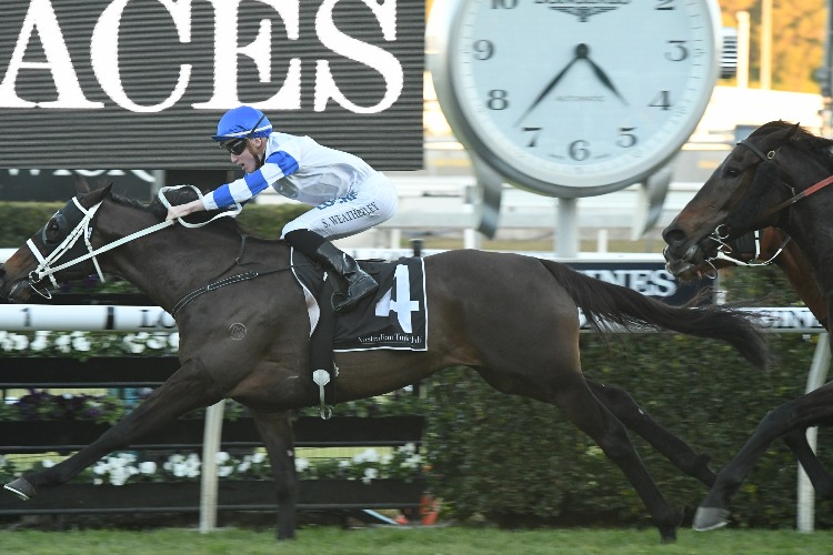 Sam Weatherley partners Kaonic to victory at Randwick on Saturday.