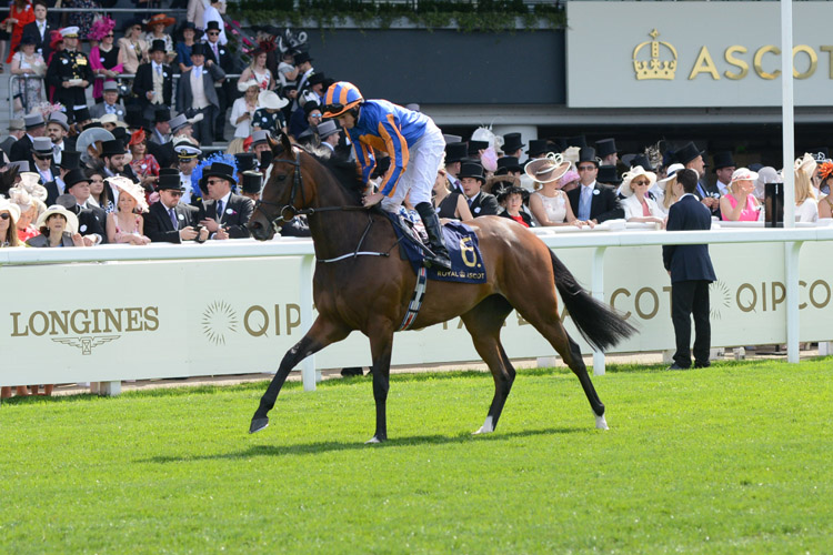 Magic Wand winning the Ribblesdale Stakes (Fillies' Group 2)