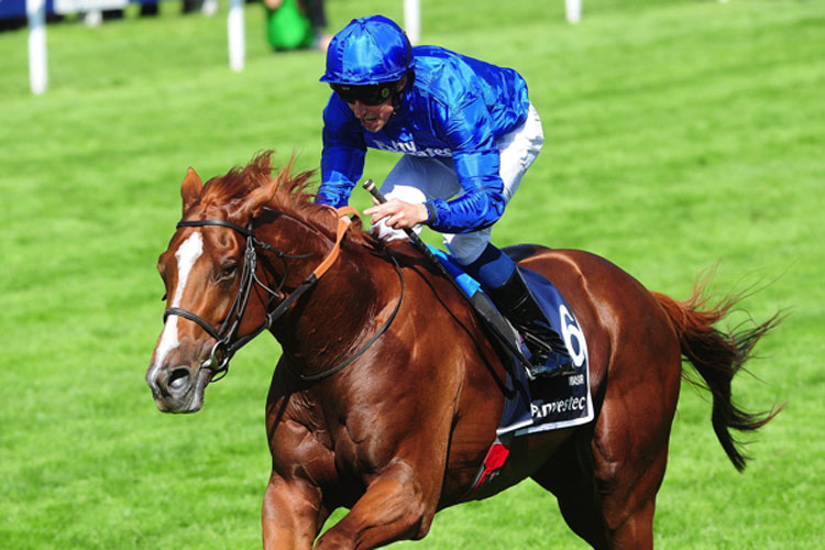 Masar winning the Investec Derby (Group 1)