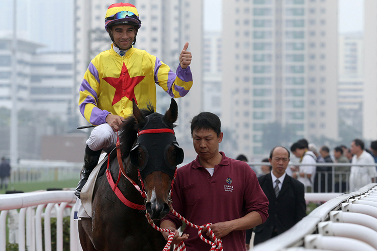 John Size won the Derby for a third time with Ping Hai Star in 2018. John Size won the Derby for a third time with Ping Hai Star in 2018.