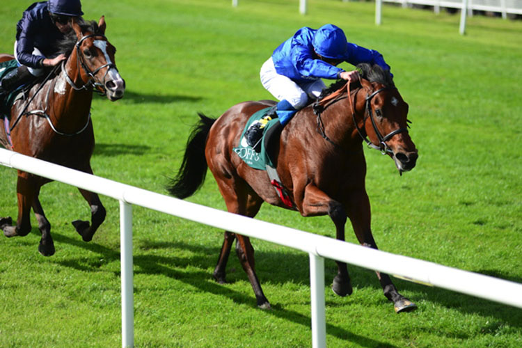 Quorto winning the Goffs Vincent O'Brien National Stakes (Group 1)