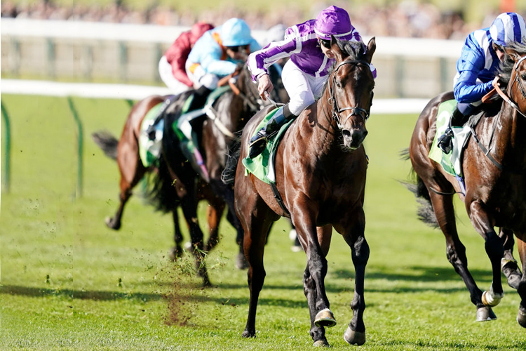 TEN SOVEREIGNS winning the Juddmonte Middle Park Stakes in Newmarket, United Kingdom.