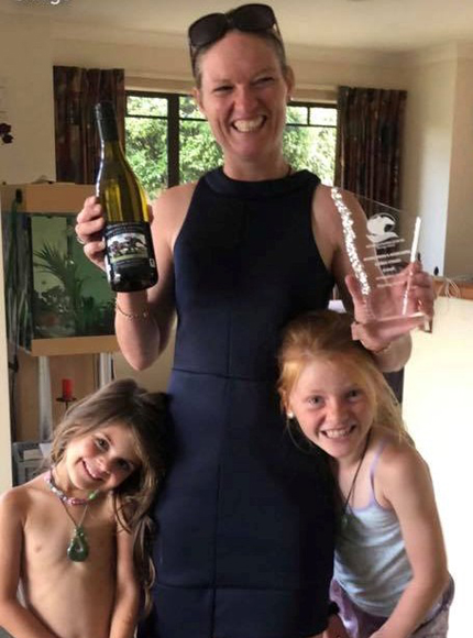 Lynsey Satherley with daughters Krystle (left) and Sophie