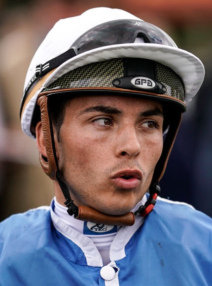 Jockey :Maxime Guyon Maxime Guyon poses in Salisbury, United Kingdom.