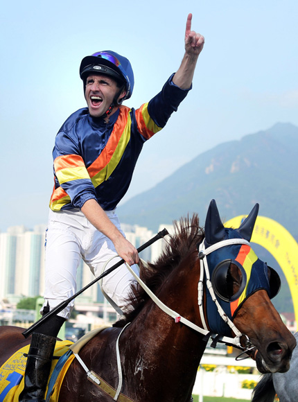Neil Callan returns on the victorious California Whip.