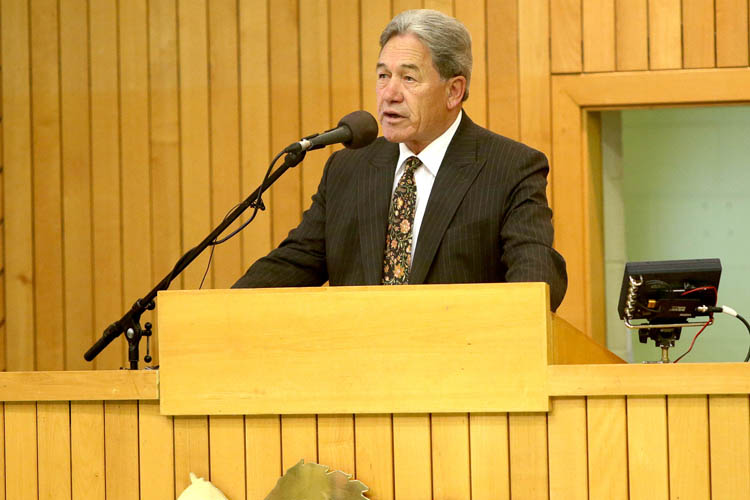 Minister for Racing Winston Peters