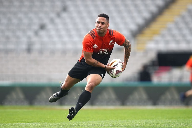 AARON SMITH of the All Blacks during the New Zealand All Blacks Captains Run at Eden Park in Auckland, New Zealand.