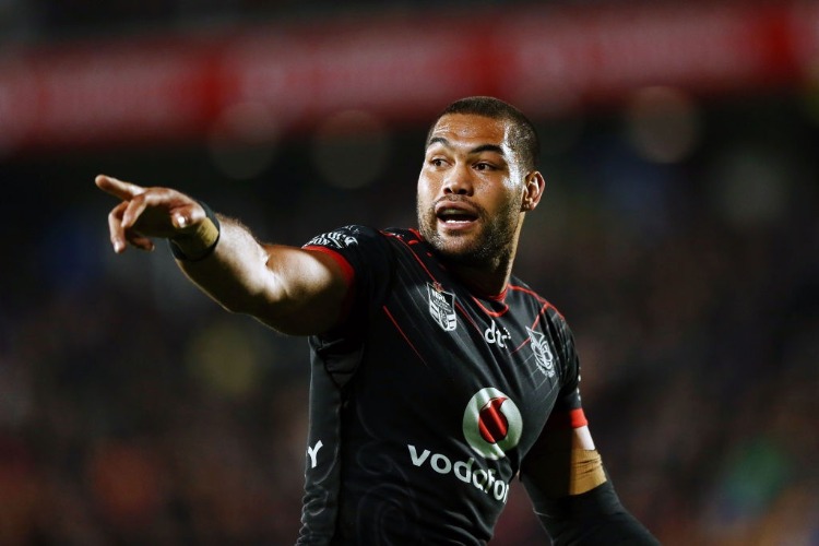 ADAM BLAIR of the Warriors reacts during the NRL match between the New Zealand Warriors and the Wests Tigers at Mt Smart Stadium in Auckland, New Zealand. ADAM BLAIR of the Warriors reacts during the NRL match between the New Zealand Warriors and the Wests Tigers at Mt Smart Stadium in Auckland, New Zealand.