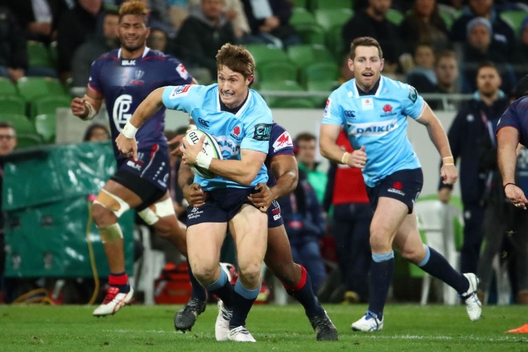 Waratahs players in action.