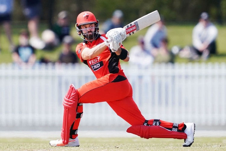 CALLUM FERGUSON of South Australia bats during the JLT One Day Cup match between Victoria and South Australia at Junction Oval Melbourne, Australia.