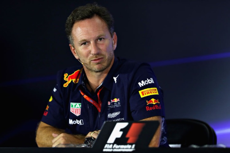 Red Bull Racing Team Principal CHRISTIAN HORNER in the Team Principals Press Conference during practice for the Formula One Grand Prix of Mexico at Autodromo Hermanos Rodriguez in Mexico City, Mexico.