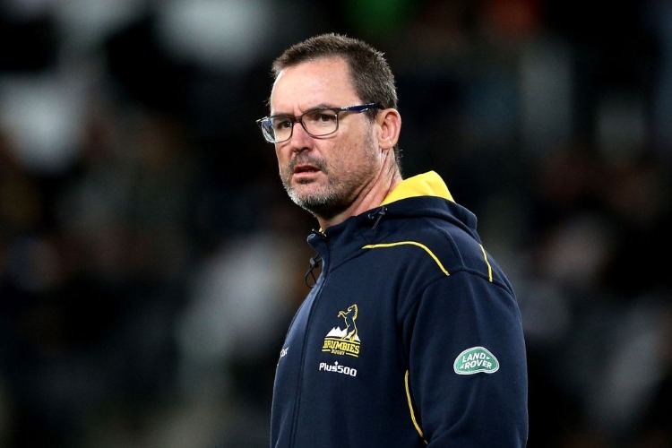 DAN MCKELLAR, head coach of the Brumbies, looks on ahead of the Super Rugby match between the Highlanders and the Brumbies at Forsyth Barr Stadium in Dunedin, New Zealand. DAN MCKELLAR, head coach of the Brumbies, looks on ahead of the Super Rugby match between the Highlanders and the Brumbies at Forsyth Barr Stadium in Dunedin, New Zealand.