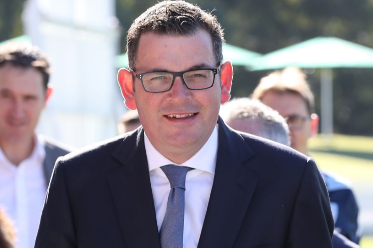 Victorian Premier DANIEL ANDREWS is seen during a tour at of the Victorian Cricket and Community Centre at Junction Oval in Melbourne, Australia.