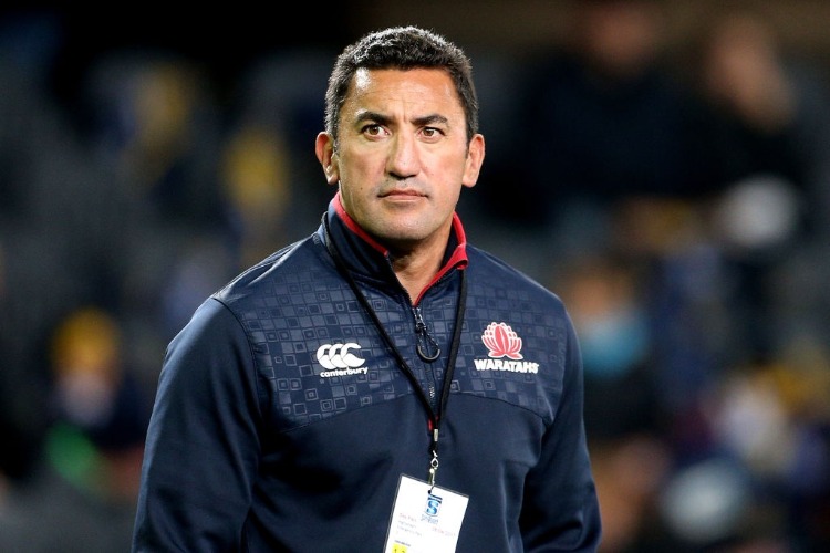 DARYL GIBSON, head coach of the Waratahs, looks on during team warm up ahead of the Super Rugby match between the Highlanders and the Waratahs at Forsyth Barr Stadium in Dunedin, New Zealand. DARYL GIBSON, head coach of the Waratahs, looks on during team warm up ahead of the Super Rugby match between the Highlanders and the Waratahs at Forsyth Barr Stadium in Dunedin, New Zealand.