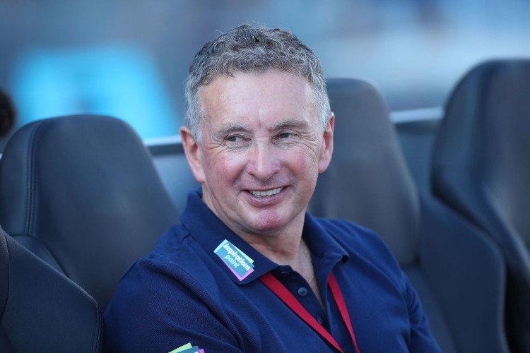 Newcastle Coach ERNIE MERRICK during the A-League match between the Newcastle Jets and the Adelaide United at McDonald Jones Stadium in Newcastle, Australia.