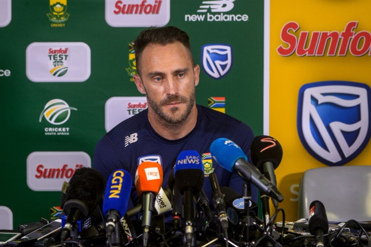 Captain FAF DU PLESSIS takes questions from the media during the South Africa cricket press conference at Bidvest Wanderers Stadium in Johannesburg, South Africa. Captain FAF DU PLESSIS takes questions from the media during the South Africa cricket press conference at Bidvest Wanderers Stadium in Johannesburg, South Africa.