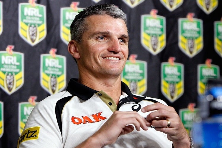 Panthers coach IVAN CLEARY speaks to the media during a NRL Finals series press conference at Rugby League Central in Sydney, Australia.