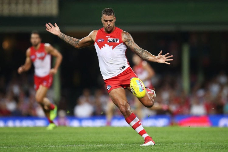 LANCE FRANKLIN of the Swans.