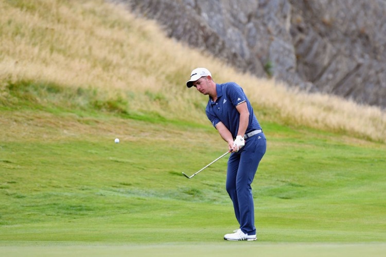 LUCAS HERBERT of Australia plays a shot during the ISPS Handa New Zealand Golf Open at The Hills Golf Club in Queenstown, New Zealand.