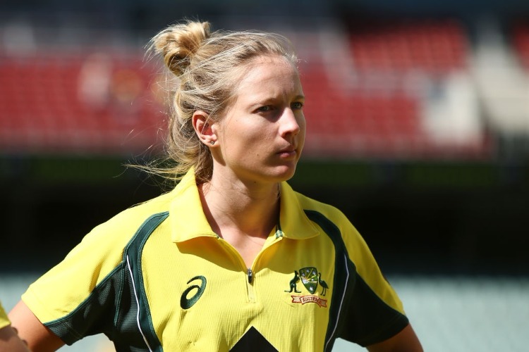 MEG LANNING of Australia looks on after the Women's Twenty20 International match between the Australia Southern Stars and the New Zealand White Ferns at Adelaide Oval in Adelaide, Australia.