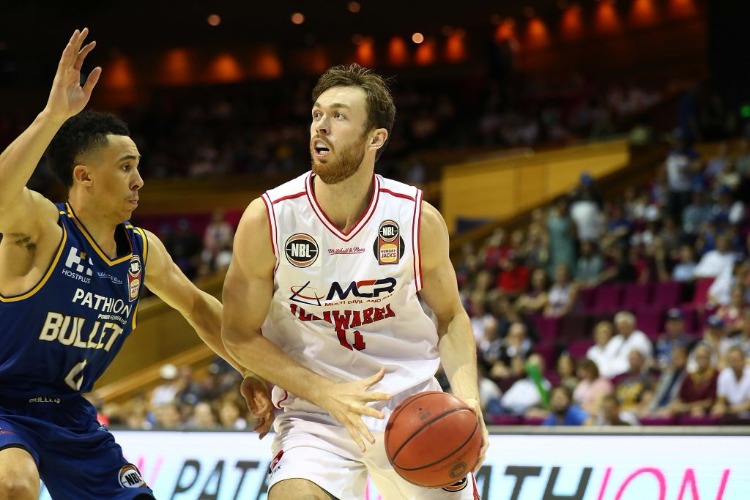 NICK KAY of the Hawks drives to the basket during the NBL match between the Brisbane Bullets and the Illawarra Hawks at Brisbane Convention & Exhibition Centre in Brisbane, Australia. NICK KAY of the Hawks drives to the basket during the NBL match between the Brisbane Bullets and the Illawarra Hawks at Brisbane Convention & Exhibition Centre in Brisbane, Australia.