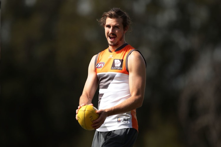 PHIL DAVIS of the Giants looks on during a Greater Western Sydney Giants AFL training session at WestConnex Centre in Sydney, Australia.