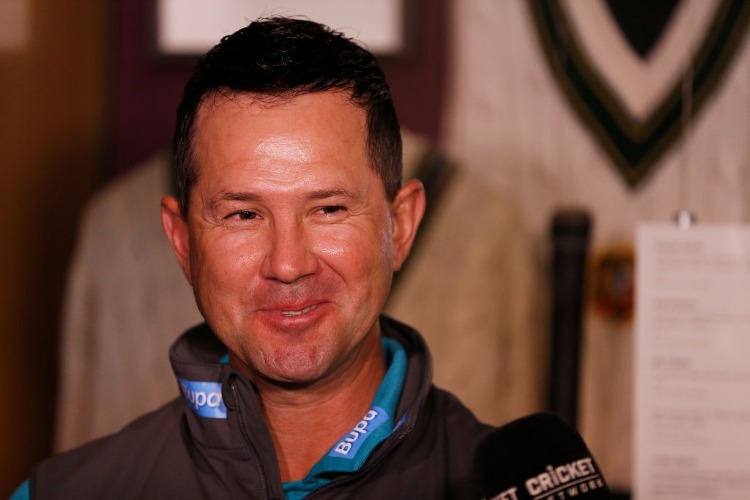 RICKY PONTING talks to the media during the Cricket Hall of Fame Media Opportunity at the National Sports Museum in Melbourne, Australia.