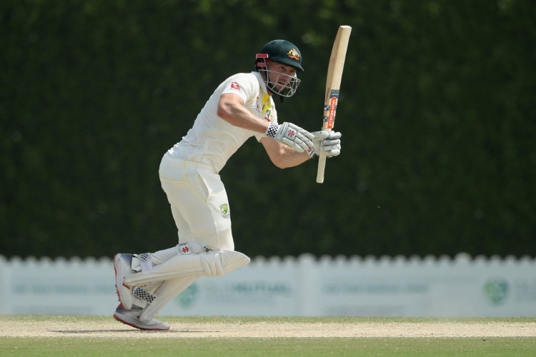 SHAUN MARSH of Australia bats during the tour match between Australia and Pakistan A at ICC Academy in Dubai, United Arab Emirates. SHAUN MARSH of Australia bats during the tour match between Australia and Pakistan A at ICC Academy in Dubai, United Arab Emirates.