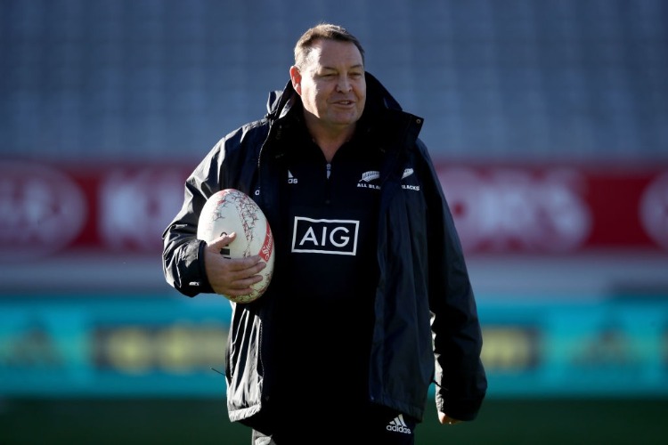 All Black coach STEVE HANSEN during the New Zealand All Blacks Captain's Run at Eden Park in Auckland, New Zealand. All Black coach STEVE HANSEN during the New Zealand All Blacks Captain's Run at Eden Park in Auckland, New Zealand.